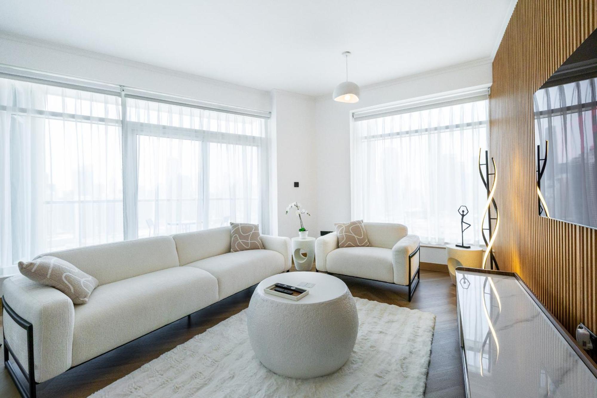 Upgraded Apartment With Stunning Burj Khalifa View Dubai Bagian luar foto
