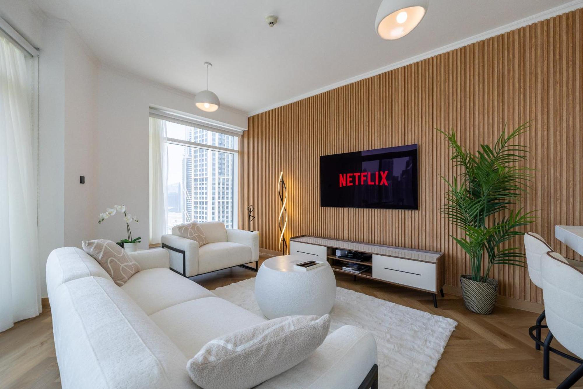 Upgraded Apartment With Stunning Burj Khalifa View Dubai Bagian luar foto