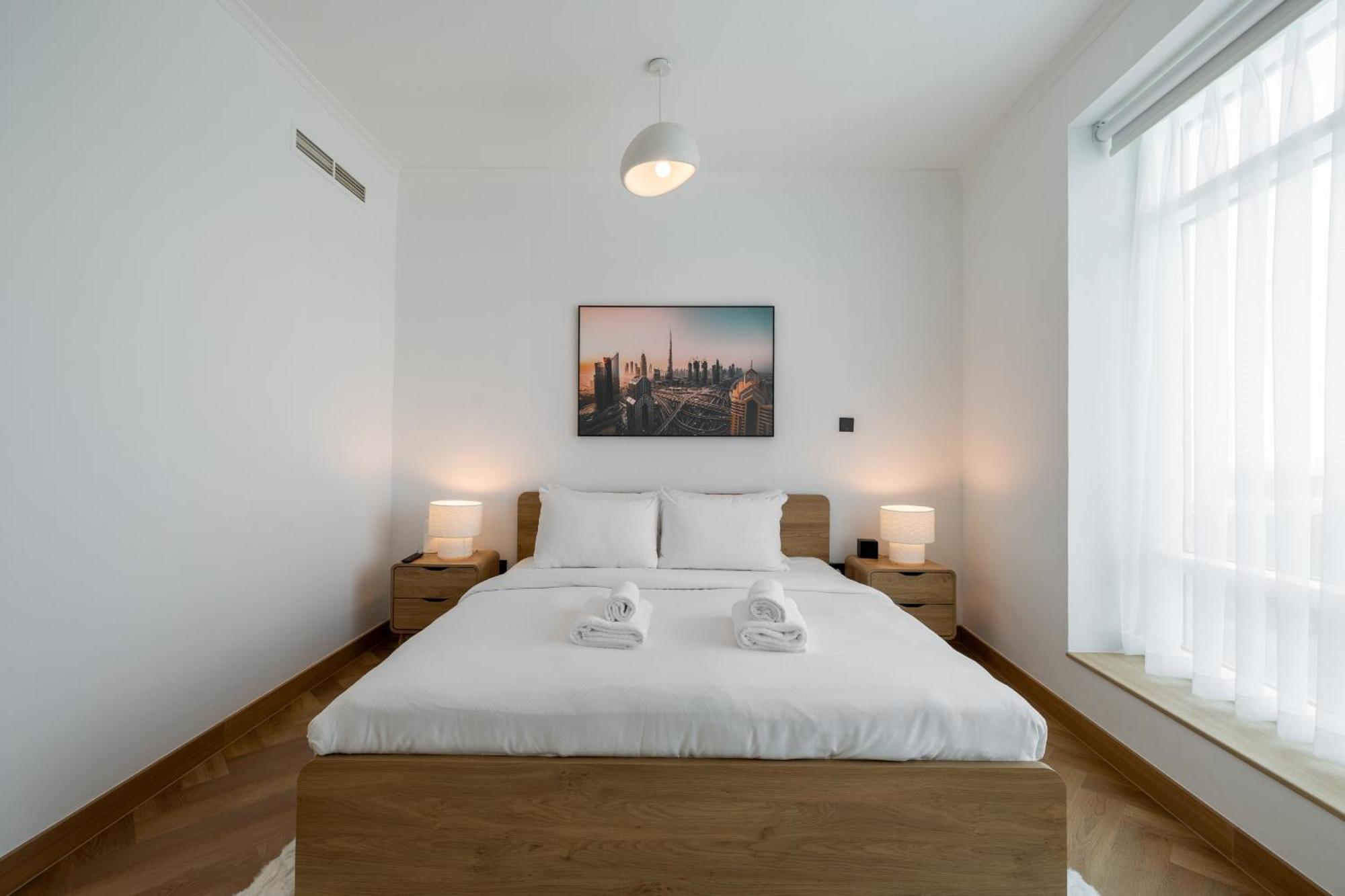 Upgraded Apartment With Stunning Burj Khalifa View Dubai Bagian luar foto
